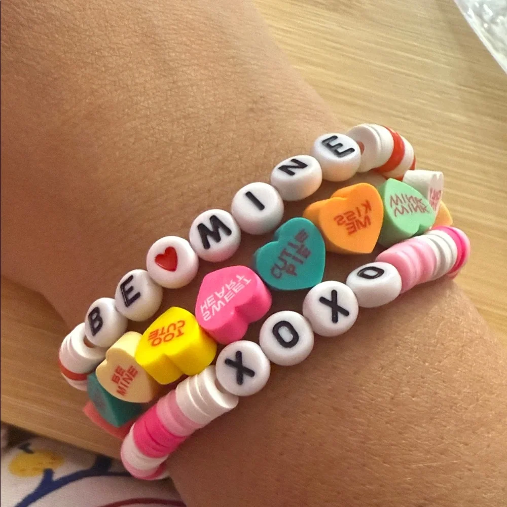 Colorful Beaded Kids Bracelet Set